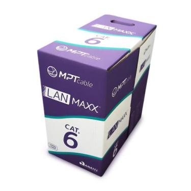Imagem de Cabo Lan Mpt Cat6 U/utp 23awgx4p 305 Metros Cmx Cinza 53040548