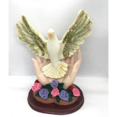 Imagem de Imagem Espirito Santo Mesa Escultura Resina 21 cm - Lua Mistica