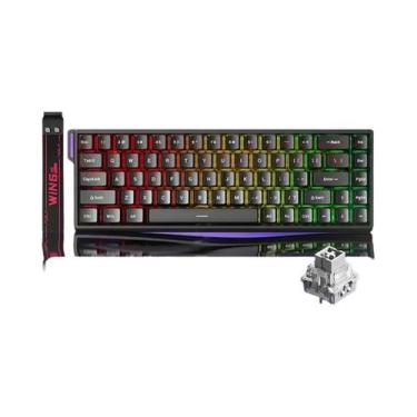 Imagem de Teclado Gamer De Baixa Latência AULA WIN60/68HE Com Switch Magnético 8