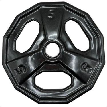 Imagem de Anilha Dectagonal Emborrachada - 5Kg - RLM STORE