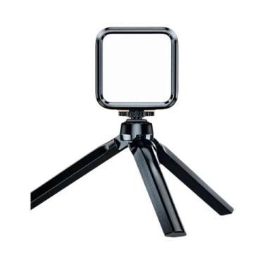 Imagem de Mini Tripé Portátil Com Luz LED Para Selfie E Fotografia Móvel Ao Ar L
