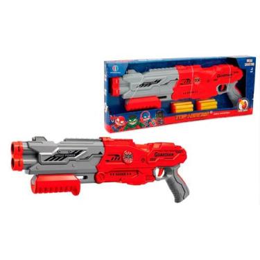 Imagem de Lançador de Dardos Soft 3 em 1 Top Heroes Vermelho Brinquedo Infantil 