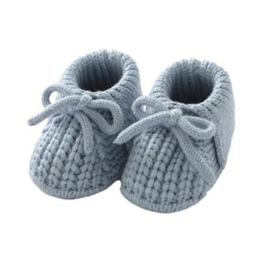 Imagem de Sapatos De Malha Para Bebês Recém-nascidos, Calçados Respiráveis com B