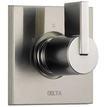 Imagem de Delta Kit de acabamento de desviador de manípulo de chuveiro Faucet Vero, aço inoxidável T11853-SS (válvula não incluída)