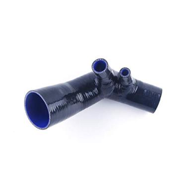 Imagem de LUXERAD Mangueira de entrada de indução de silicone de desempenho de 4 camadas 5,4 mm para Nissan Skyline GTS RB20DET HCR32 HNR32 R32 (preta)