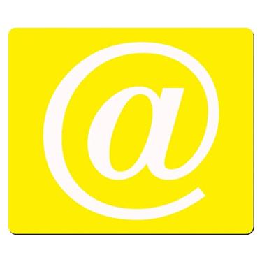 Imagem de Mouse Pad Retangular Arroba em PVC TopGet - (Amarelo)