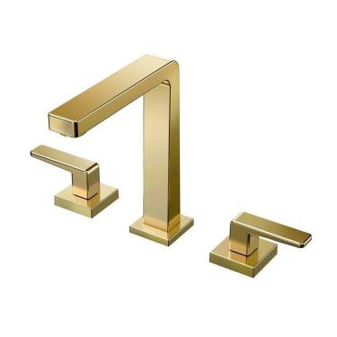 Imagem de Torneira Misturador Docol Stillo 820443 de Bancada Ouro Polido