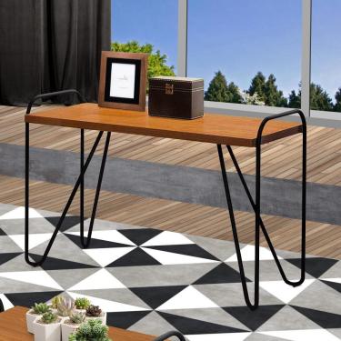 Imagem de Mesa de canto Lateral Metal e MDF Naturale