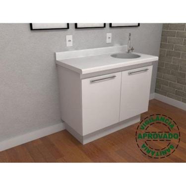 Imagem de Balcão Para Dentista Duplo Com Pia - Deki Premium