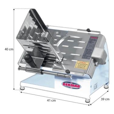 Imagem de Fatiador Cortador De Frios Semi Automático 200mm Bm07 Bermar