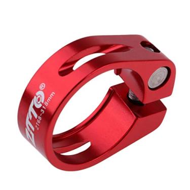 Imagem de Simhoa Clipe de liberação rápida de fixação de assento de sela de ciclismo leve - vermelho, 31,8 mm