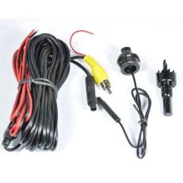 Imagem de Câmera frontal para carro |Câmera frontal à prova d'água CCD 360 graus com ângulo amplo