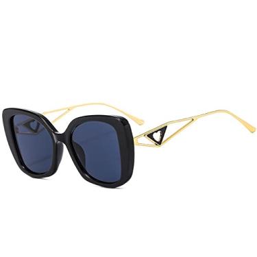 Imagem de Óculos de sol borboleta moda feminino masculino olho de gato lente colorida liga armação de metal óculos de luxo uv400, c1, tamanho único