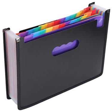 Imagem de Pasta retrátil, excelente organizador de arquivos portátil removível, sem odor, para local de trabalho doméstico