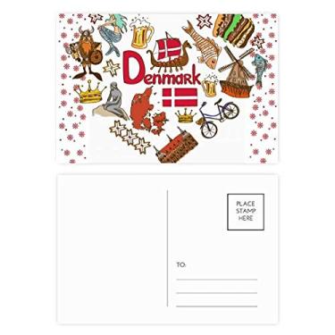 Imagem de Dinamarca Coração Amor Landscap Bandeira Nacional Natal Flor Celebração Cartão postal Bênção