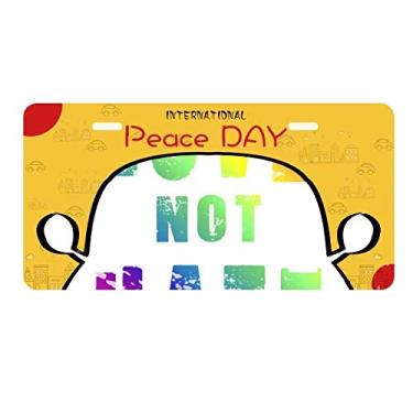 Imagem de DIYthinker Placa de identificação LGBT de bandeira lésbica arco-íris gay decoração de carro dia da paz