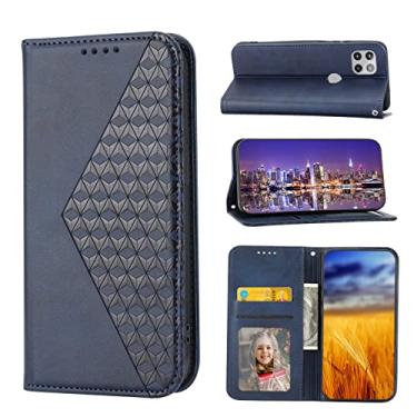 Imagem de Caso Flip do celular Compatível com Motorola One 5G Ace Wallet Case com suporte para cartão de crédito, capa protetora de corpo inteiro Estojo de couro PU macio premium, fecho magnético Estojo à prova