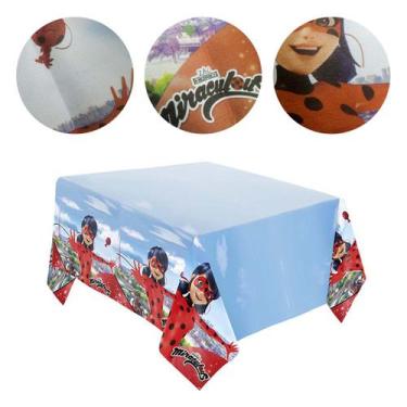 Imagem de Toalha De Mesa Para Festa Ladybug Miraculous 2,20M X 1,20M - Regina