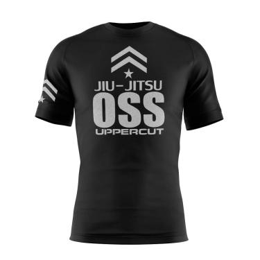 Imagem de Camisa Dry Fit Uppercut Jiu-Jitsu Oss Masculino e Feminino, Preto e branco, XG