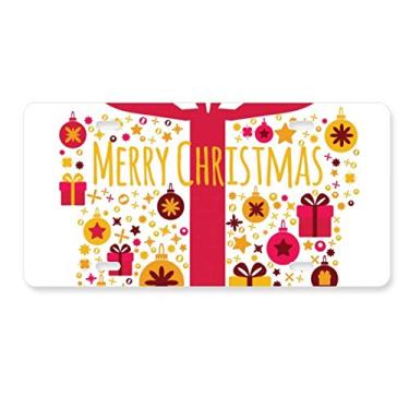 Imagem de DIYthinker Etiqueta de aço inoxidável para decoração de placa de licença com padrão de festival transparente