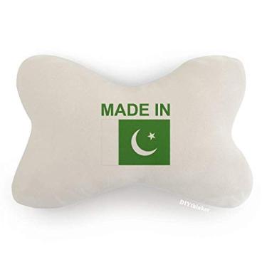 Imagem de DIYthinker Almofada de apoio de cabeça feita no Paquistão com acabamento de carro, decoração de pescoço