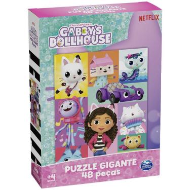 Imagem de Puzzle Gigante 48 peças Gabby`s Dollhouse
