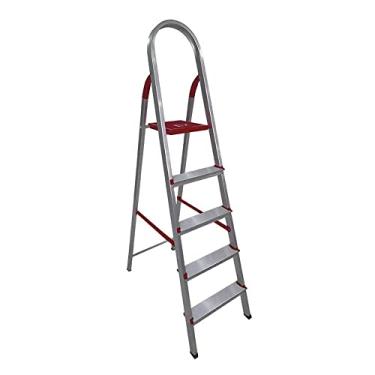 Imagem de Escada de Alumínio 5 Degraus Linha Prática