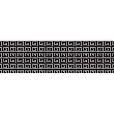 Imagem de Tapete Antiderrapante Tropical Labirinto Preto 43cm x 130cm – Kapazi Oficial