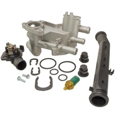 Imagem de Kit Válvula Termostática + Plug Temperatura Fox 1.0 1.6 Spacefox Crossfox 1.6 8V Com Tubo de Água - MTEK20036