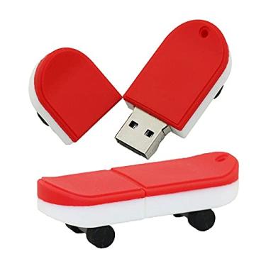 Imagem de 32GB Skateboard Shape 2.0 Flash Drive USB Flash Drive Memory Stick Thum Drive USB Flash Disk U Pen Drive Pen Drive USB Pen Drive Pen Drive Pen Drive USB (Vermelho)