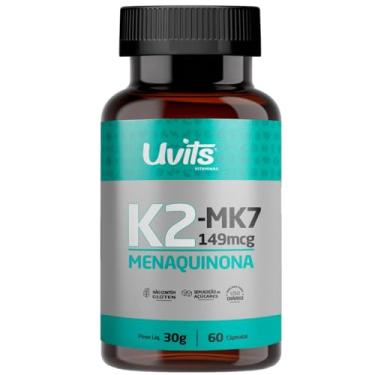 Imagem de Vitamina K2 Mk-7 60 Cápsulas 500mg Menaquinona 7 Uvits