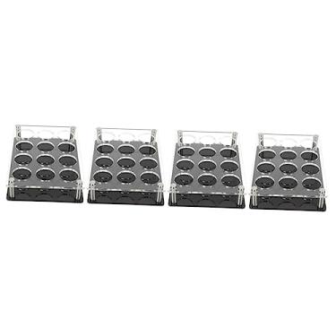Imagem de Cabilock 4 Pcs Porta Copo Bar Vôo De Coquetel Suporte Para Bandeja De Vidro Shot Servidor De Copo De Uísque Placa De Vôo De Porta Copos De Vinho Chassis Licor Acrílico