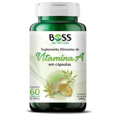 Imagem de Vitamina A 250 Mg 60 Cápsulas - 2000 Ui's - Boss Nutrition Suplementos