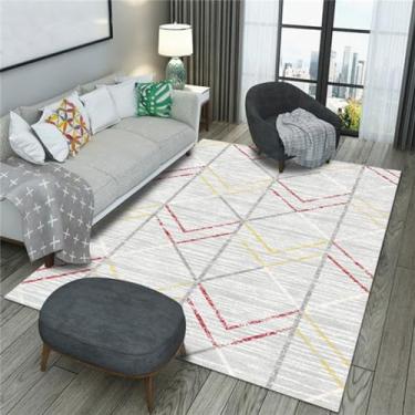 Imagem de Tapete da sala de estar é tapete do quarto triângulo impresso tapete tapete da porta do banheiro, JY, 06,120 cm X 160 cm