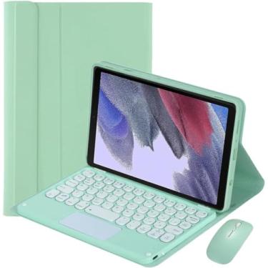 Imagem de Capa teclado for Xieomi Pad 5 / Pad 5 Pro 11 polegadas Teclado Bluetooth com trackpad, teclado magnético fino removível, Mouse Bluetooth, Verde