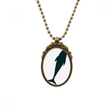 Imagem de Colar antigo de golfinho azul oceano dócil vintage pingente chaveiro, Medium, não aplicar
