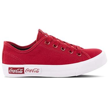 Imagem de Tênis Coca-Cola Shoes, Blend Basic, Unisex, Vermelho, 38