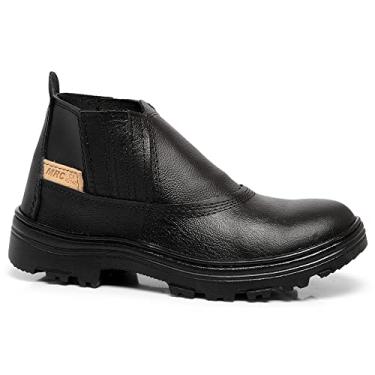 Imagem de Bota de Couro Para Trabalho EPI Segurança Cor:Preto;Tamanho:45;Genero:Masculino