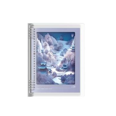 Imagem de Caderno B5 de folhas soltas sem engasgamento com núcleo de substituição removível - Dream Valley roxo B5/linha horizontal.