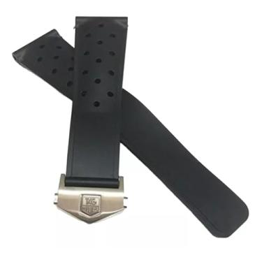 Imagem de Pulseira Relógio 20mm Compatível com a Marca Tag Heuer F1.LC69 (20mm, Preto)