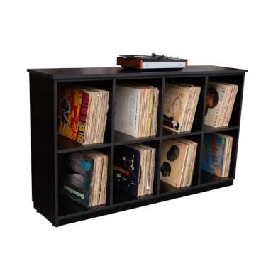 Imagem de Serena Estantes Estante Para Discos De Vinil Cin-001 (Preto) - 648 Discos - Estante Organizadora