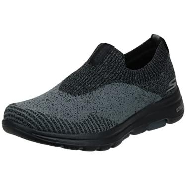 Imagem de Skechers Gowalk 5-Stretch Fit Athletic Slip-On Casual Mocassim Tênis de caminhada masculino, preto/carvão, tamanho 41, Preto/Carvão, 41