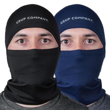 Imagem de Kit 2 Touca Ninja Balaclava USUP Motociclista Frio Termica, Azul Marin