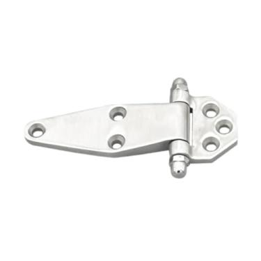 Imagem de Generic Dobradiça de porta de freezer, peça de reparo, acessório de hardware de aço inoxidável para caixa industrial, forno, torrador comercial, celeiro, Sem Costela