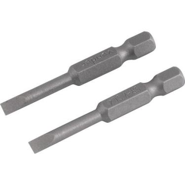 Imagem de Jogo De Bits/ponteiras Fenda Encaixe Sextavado 1/4 4mmx50mm - Vonder