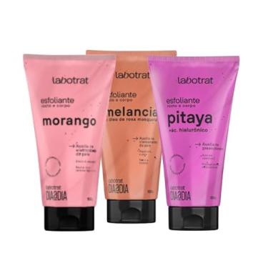 Imagem de Cremes Esfoliantes Corporais e Faciais LABOTRAT - Morango, Melancia e Pitaya, 150g