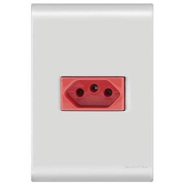 Imagem de Conjunto 1 Tomada 20A Vermelho - Tramontina Liz - 57170015