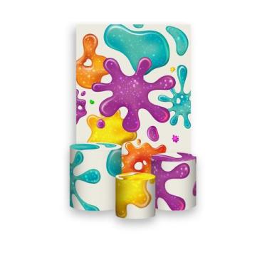 Imagem de Painel De Festa Vertical 1,50 x 2,20 + Trio De Capas Cilindro - Slime 