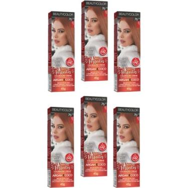 Imagem de Beauty Color Tintura 76.44 RUIVO ABSOLUTO TESTE 45gr (06 Unidades) Cor