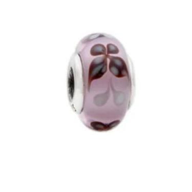 Imagem de Conjunto Berloque Murano Prata 925 - JMH Sets, Rosa flores